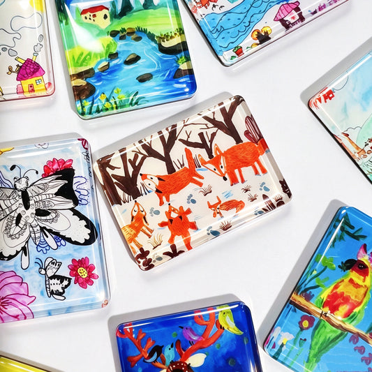 Custom Kids Doodle Refrigerator Magnet · 5mm Thick