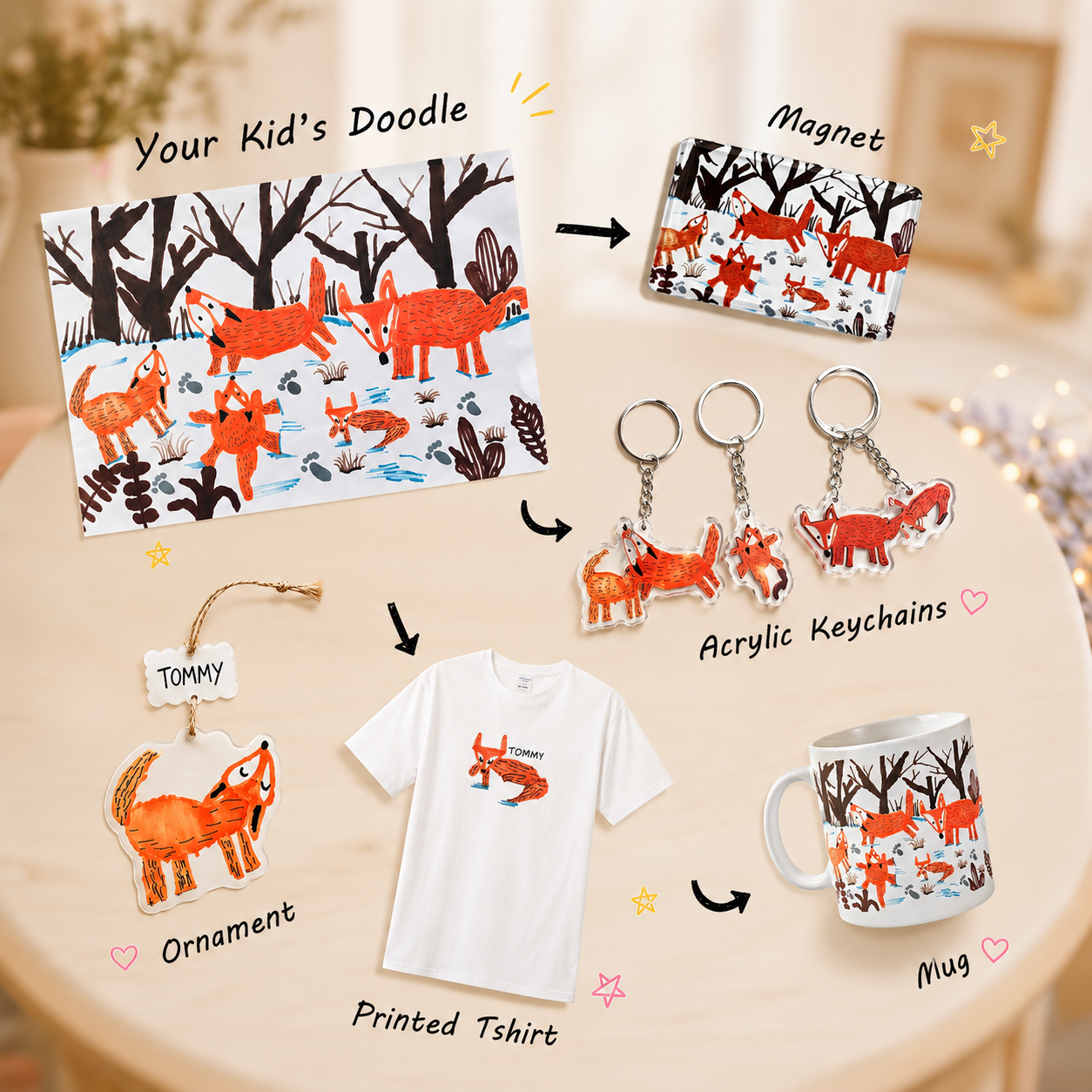 Custom Kids Artwork Keepsake
